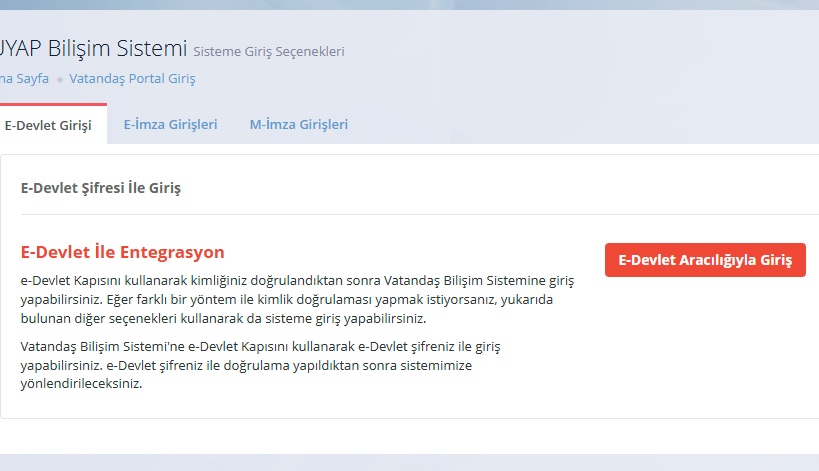 Uyap vatandaş girişi